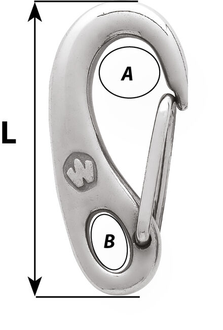 Safety snap hook - Length: 75 mm | Wichard Marine